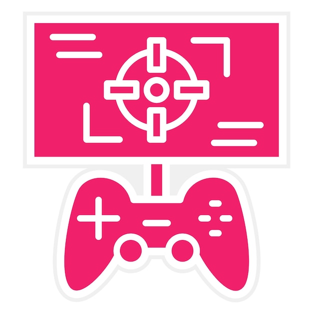 ベクトルデザイン ゲーム ハッド アイコン スタイル