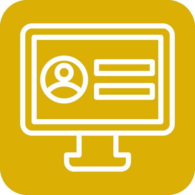 Vector Design Game Login Icon Stijl