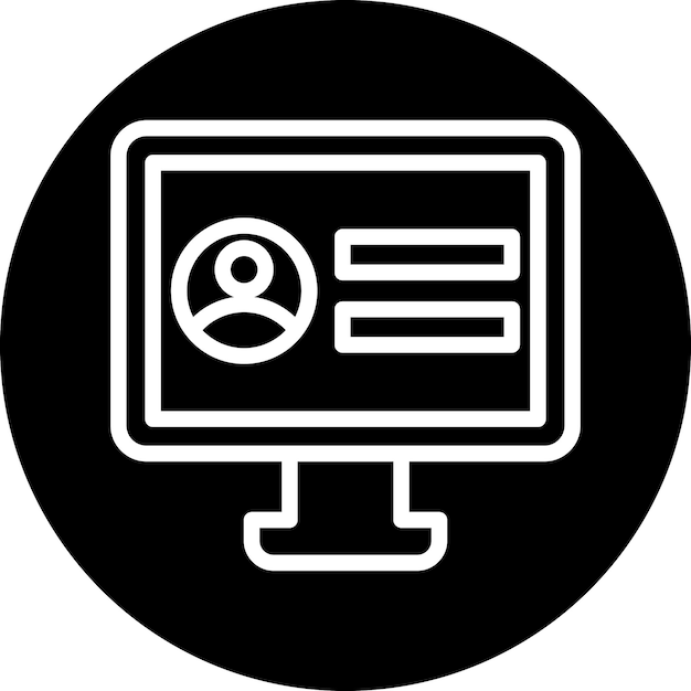 Vector Design Game Login Icon Stijl
