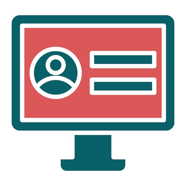Vector Design Game Login Icon Stijl