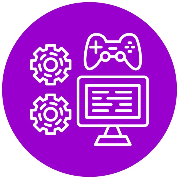 Векторный дизайн игрового менеджера Mod Icon Style