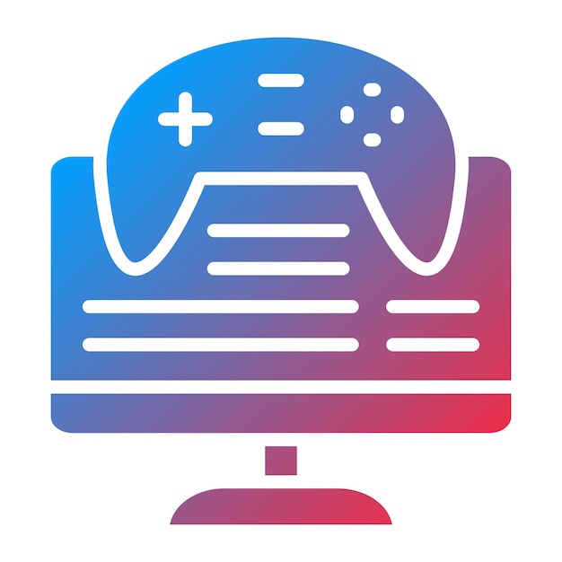 ベクトルデザイン ゲームモディング アイコンスタイル