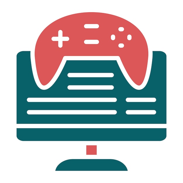 ベクトルデザイン ゲームモディング アイコンスタイル