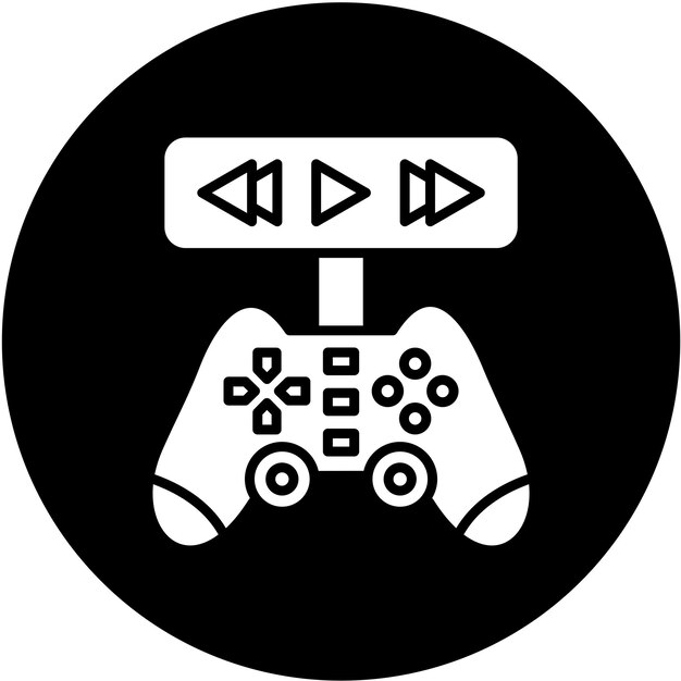 Vector vector design game video icon style