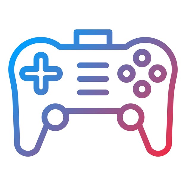 Vector Design Gamepad Icon Style