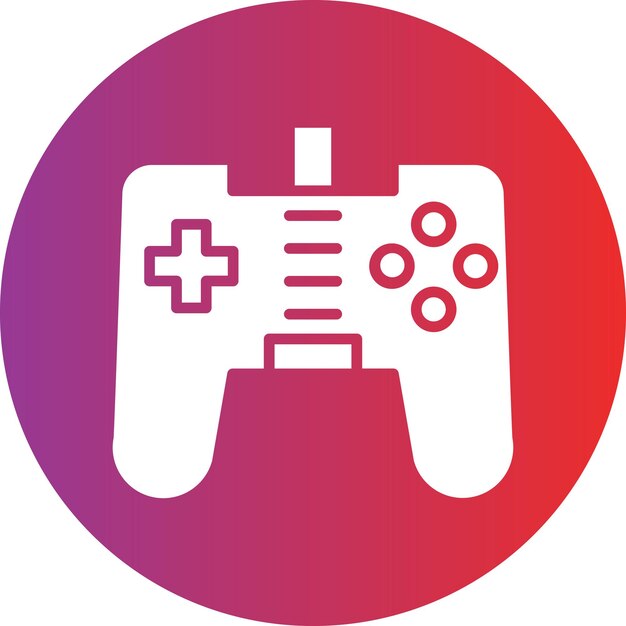 Stile di icona del gamepad a progettazione vettoriale