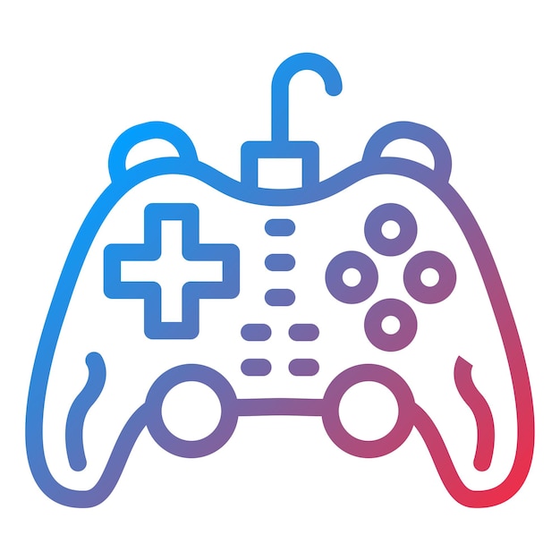 ベクトルデザイン ゲームパッド アイコンスタイル