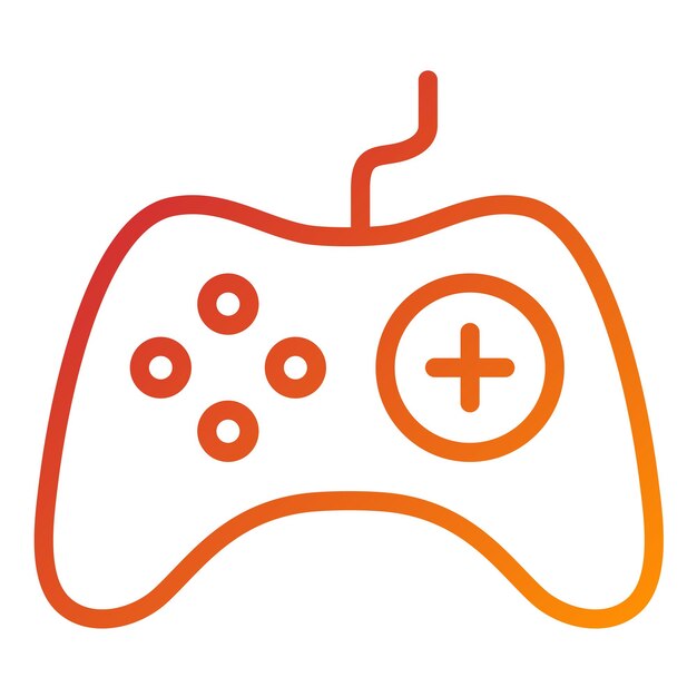 ベクトルデザイン ゲームパッド アイコンスタイル