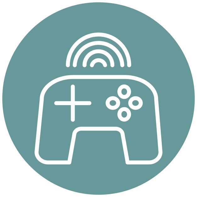 Vector design gaming areas icon style