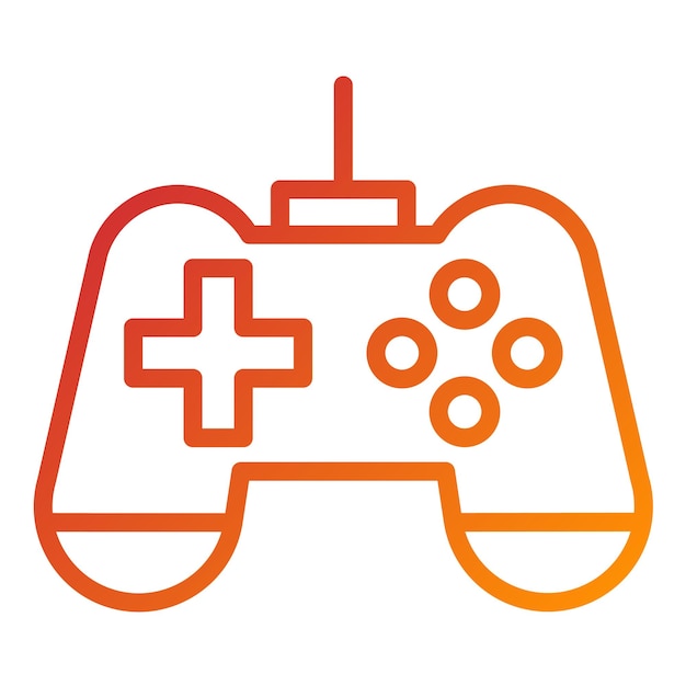 Vector Design Gaming Console Icon Stijl