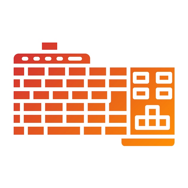 vector design gaming keyboard icon style