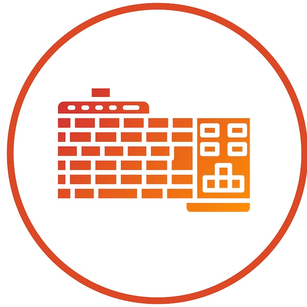 Vector Design Gaming Keyboard Icon Style