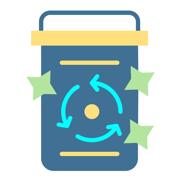 Vector design garbage cleaning icon stijl