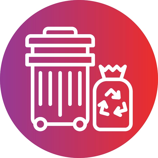 Vector Design Garbage Icon Style