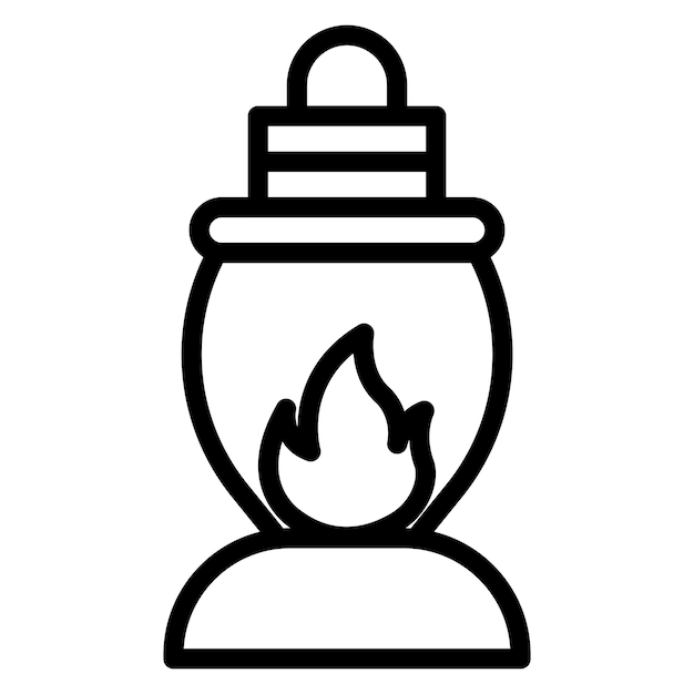 vector design gas lamp icon style
