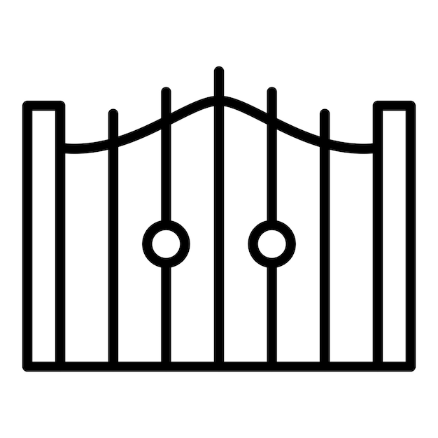 Vector Design Gate Icon Style