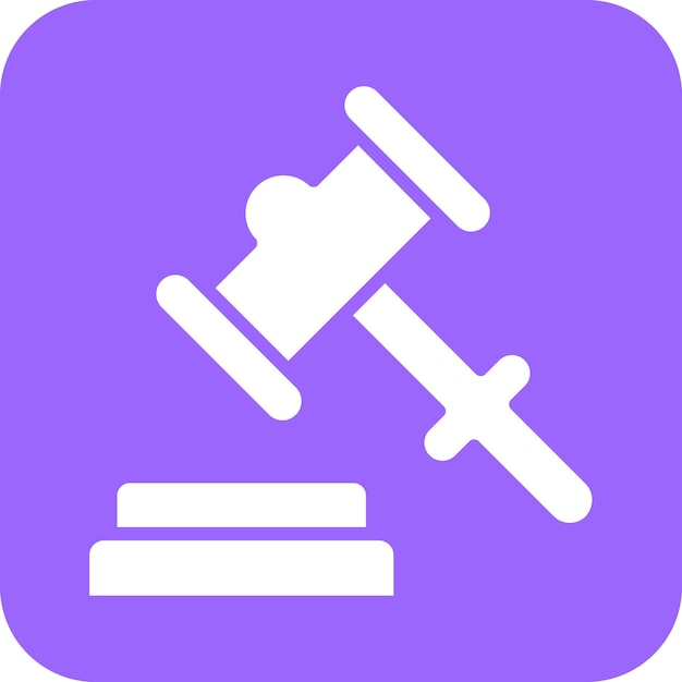 Vector vector design gavel icon style