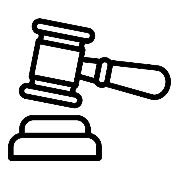 Vector Design Gavel Icon Style