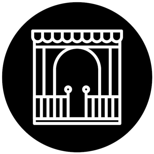 Vector vector design gazebo icon style