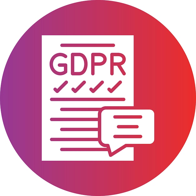 Vector design gdpr compliance icon style