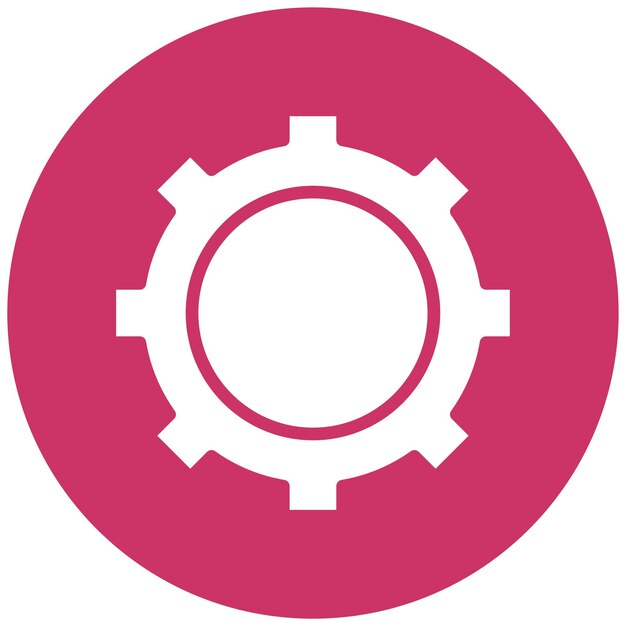 Vector Design Gear Icon Stijl