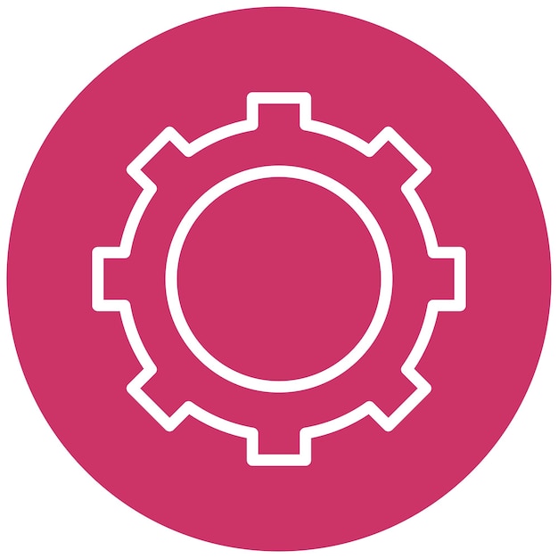 Vector Design Gear Icon Stijl