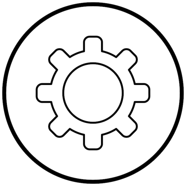 Vector vector design gear icon style