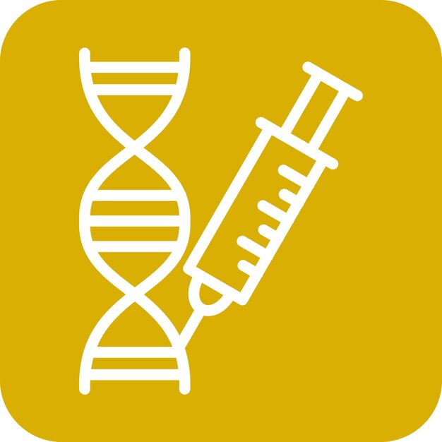 Vector Design Genetic Engineering Icon Style