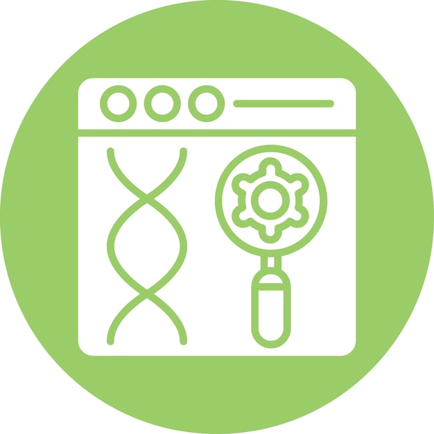 Vector Design Genetic Finding Icon Style