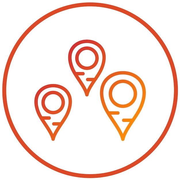 Vector Design Geotag Icon Style