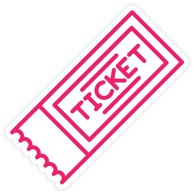 Vector vector design get ticket icon style