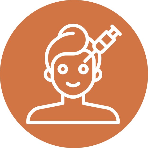 Vector Design gezichtsplastische chirurgie Icon Style
