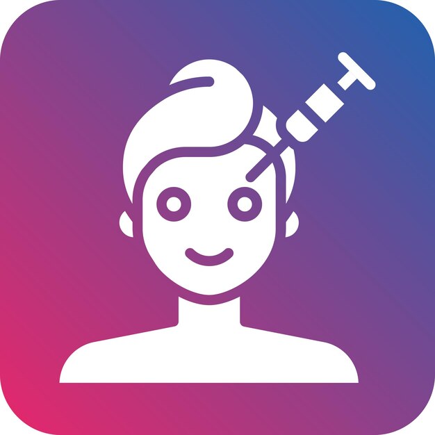 Vector Design gezichtsplastische chirurgie Icon Style