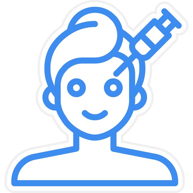 Vector Design gezichtsplastische chirurgie Icon Style
