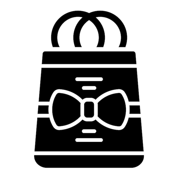 Vector vector design gift bag icon style