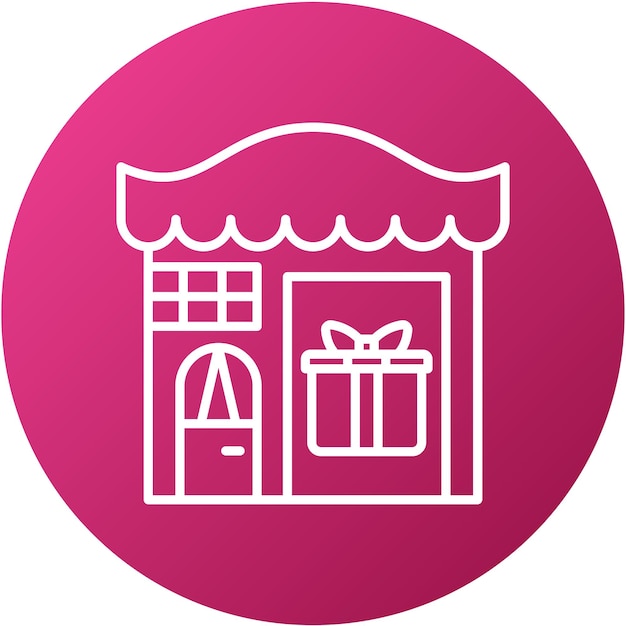 Vector Design Gift Shop Icon Style