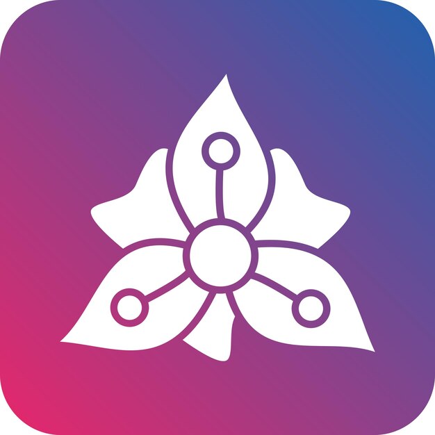 Vector vector design gladiolus icon style