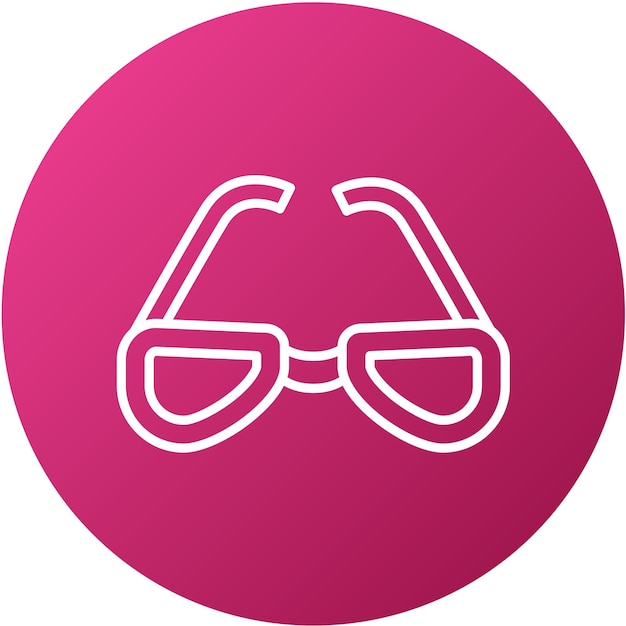 Vector Design Glasses Icon Style