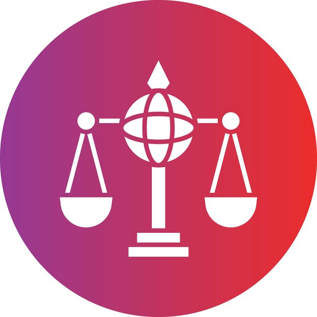 Vector Design Global Law Icon Style