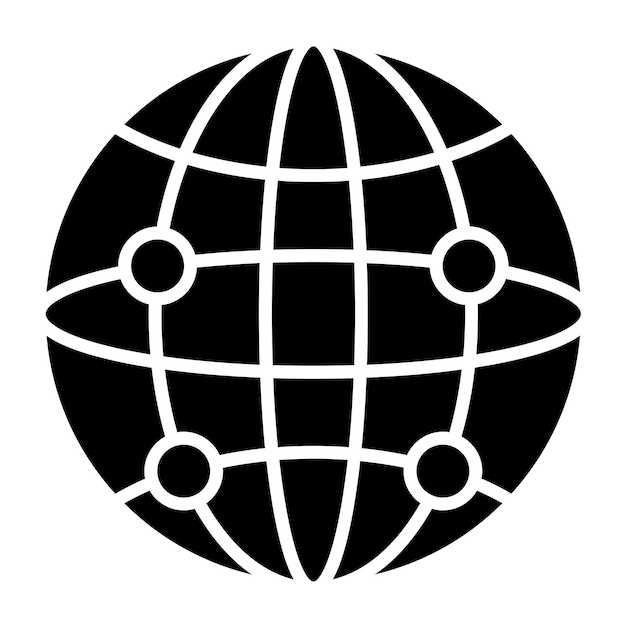 Vector Design Global Network Icon Style