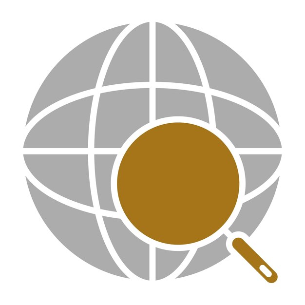 Vector Design Global Search Icon Style