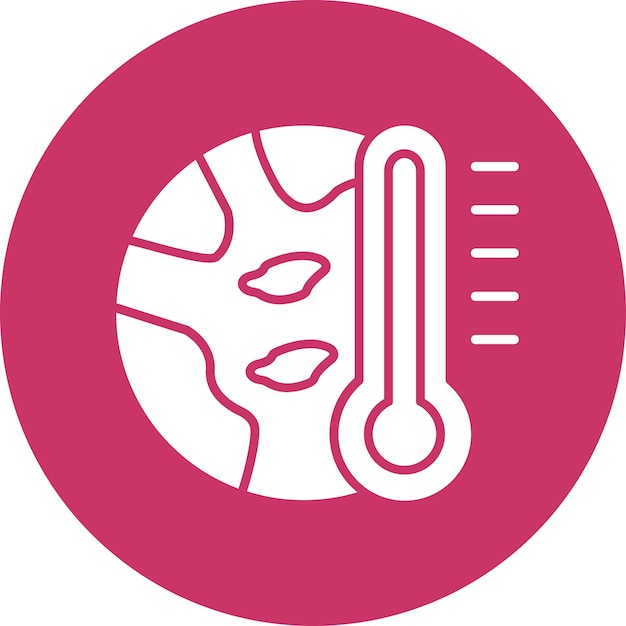 Vector Design Global Warming Icon Style