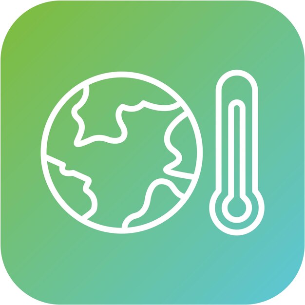 Vector vector design global warming icon style