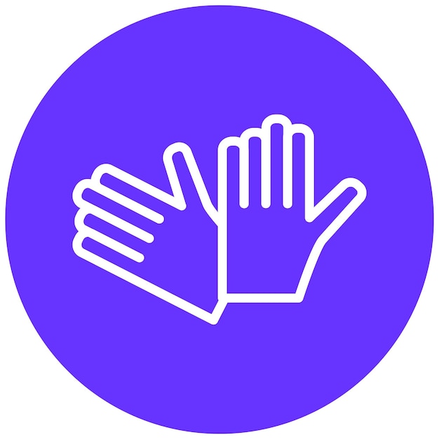 Vector Design Gloves Icon Style