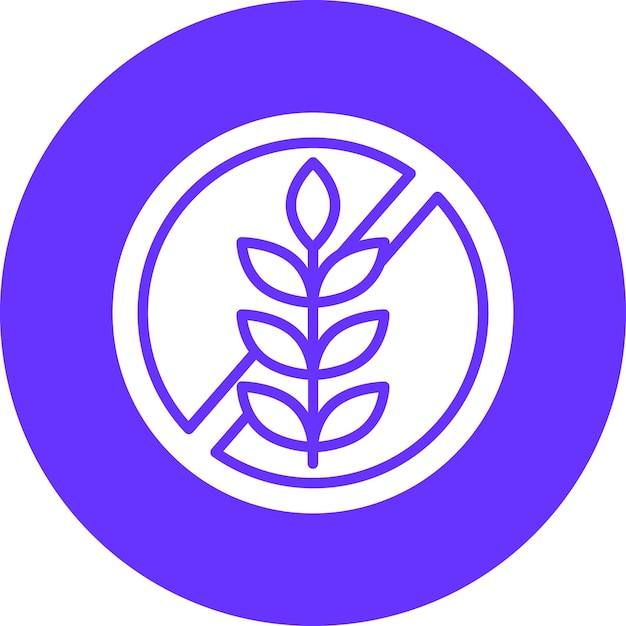 Vector Design Gluten Free Icon Style