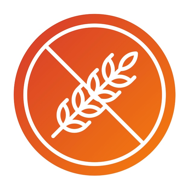 Vector Design Gluten Free Icon Style