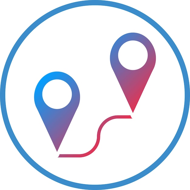 Vettore vector design gps icon style