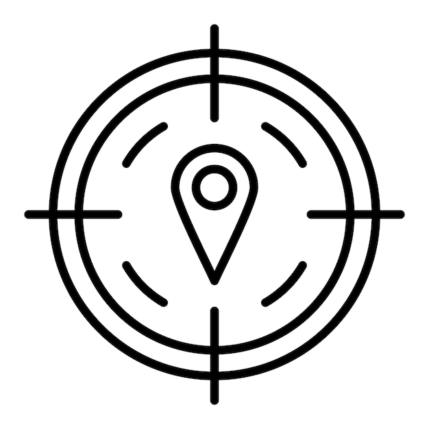 Vector Design GPS Icon Style