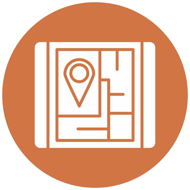 Vector Design GPS Icon Style