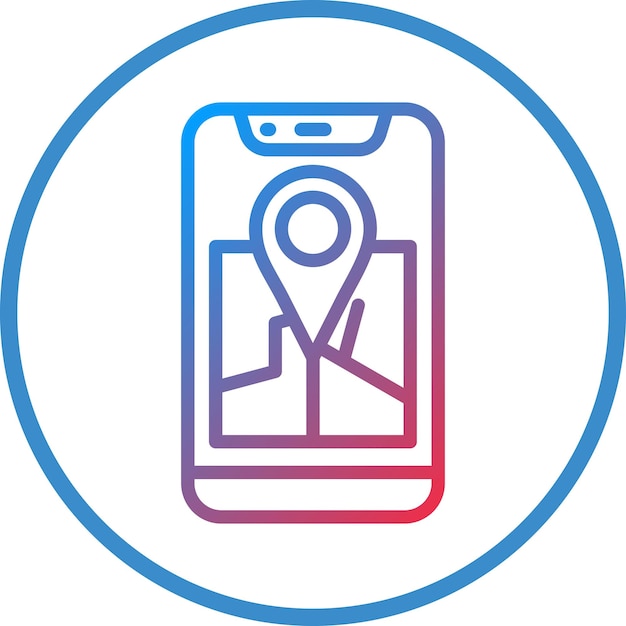 Векторный дизайн GPS навигационной иконы